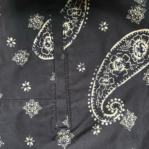 Lane Bryant Blue and White Bermuda Shorts with Paisley Design - Picture 8 of 10